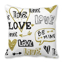 Heart Print Pillowcase for Home Decor by Ljojo - Love Cushion Cover