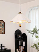 French Medieval Flowers Cloth Pendant Lights Retro Living Room Chandeliers by Ljojo