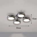 Nordic Glass Ceiling Chandelier Remote Dimming Hanging Lamp Ljojo