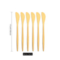 Ljojo Matte Gold Tableware Cutlery Set Stainless Steel Flatware Kitchen Dinner