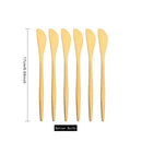 Ljojo Matte Gold Tableware Cutlery Set Stainless Steel Flatware Kitchen Dinner