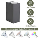 Ljojo LED Wall Lamps GU10 Base Waterproof Outdoor Garden Porch Lighting Aluminum AC86-265