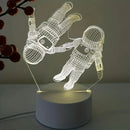 3D Astronaut Night Light LED Bedside Lamp for Room Decoration - Unique Gift for Birthdays and Christmas by Ljojo