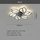 Ljojo Luxury Modern Ceiling Fan Lamp for Living & Dining Room