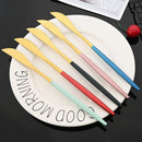 Ljojo Mirror Gold Stainless Steel Dinner Knives Set for Home & Restaurant