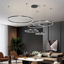Ljojo LED Ring Pendant Light Chandeliers for Modern Home Decor