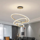 Modern Ring LED Pendant Light for Living Room by Ljojo - Stylish Chandelier for Home Decor