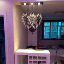 Ljojo Love Crystal Chandelier for Dining Room, Bedroom, or Bar