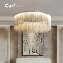 Nordic Postmodern Art Chandelier Luxury Tassel Designer LED Decorative Lamps by Ljojo