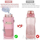 Ljojo 2L Insulated Water Bottle Sleeve - Large Capacity Portable Holder Bag