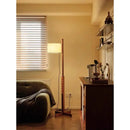 Modern Nordic Solid Wood Floor Lamp With Fabric Shade LED Standing Light for Home Decor by Ljojo