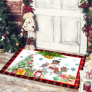 Christmas Dwarf Print Floor Mat for Living Room and Balcony Decoration by Ljojo