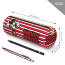 Ljojo Mickey Mouse & Minnie Leather Pencil Case: Big Capacity Office & Cosmetic Holder