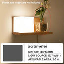 LED Wall Lamp Modern Nordic Solid Wood Light Fixture by Ljojo for Bedroom Living Room Balcony