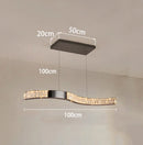 Ljojo LED Crystal Chandelier Ceiling Lamp for Indoor Living Room Lighting