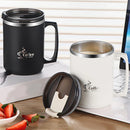 Ljojo Stainless Steel Insulated Coffee Mug with Handle