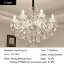 Modern Luxury Gold Chrome Clear K9 Crystal Chandeliers by Ljojo - Elegant Island Lighting Fixture