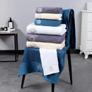 Ljojo Luxury Embroidered Cotton Towels Set - 3 Pieces