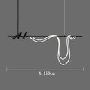 Adjustable Nordic Flexible Hose Pendant Light Chandelier LED Lamp Modern Stylish for Home Decor by Ljojo