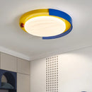 Ljojo Modern Kids LED Ceiling Light Colorful Hanging Lamp Fixture for Bedroom Children's Room