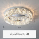Modern Crystal Ceiling Lamp - Restaurant Led Lighting - Piano-key Style - Living Room Decor by Ljojo