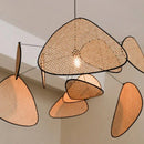 Bamboo Woven Floor Lamp - Elegant Living Room Study Hotel Atmosphere - Ljojo