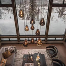 Modern Colorful Glass Chandelier LED Pendant Light for Dining Room Ljojo