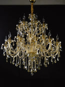Ljojo Luxury Crystal Chandelier: Modern 6-24 Arm LED Lighting for Living Room and Bedroom