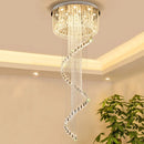 Ljojo Luxury Crystal Chandelier LED Light Fixture for Living Room & Villa