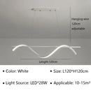Ljojo Long Ceiling Chandelier for Dining Living Room Pendant Lamp