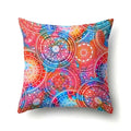 Abstract Geometric Bohemian Pillowcase in Colorful Exotic Style by Ljojo