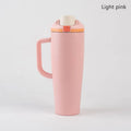 Ljojo 1200ml Car Cup with Flip Lid, Dual Drink Fruit Cup & Insulated Design