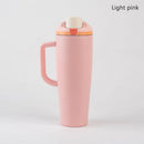 Ljojo 1200ml Car Cup with Flip Lid, Dual Drink Fruit Cup & Insulated Design