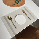 Ljojo 30x45cm Luxe Woven Vinyl Placemats for Kitchen & Dining