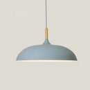 Ljojo Minimalist Modern Pendant Light Wood Aluminum Shade Office Restaurant Decor 110V 220V