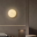 Ljojo Marble Copper Wall Lamp Round Sconce LED Light Fixtures