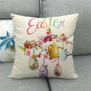 Easter Bunny Eggs Printed Pillow Covers 45x45cm - Ljojo Easter Decorations