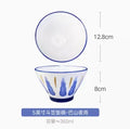 Ljojo 5 Inch Ceramic Rice Porridge Bowl Fruit Salad Breakfast Dim Sum Bowl