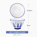 Ljojo 5 Inch Ceramic Rice Porridge Bowl Fruit Salad Breakfast Dim Sum Bowl