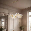 Nordic Floral Linear Metal LED Pendant Lights for Lobby Villa - High-end Chandeliers by Ljojo