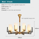 LED Chandelier Pendant Light Modern Nordic Retro Dining Room Decor Ljojo