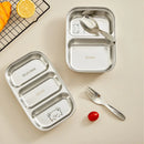 Ljojo 304 Stainless Steel Dinner Plate - Large Capacity, Durable, for Kids & Students