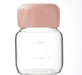 Ljojo Mini Solid Color Glass Water Bottle with Lid