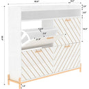 Ljojo™ Entryway Shoe Cabinet: Slim Hidden Storage, 4 Flip Drawers, Large Organizer Rack