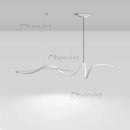 Ribbon Shape LED Chandelier - Modern Aluminum Design for Living Room by Ljojo