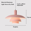LED Pendant Light Creative Metal Umbrellas Modern Gradient Colourful UFO Adjustable Lighting Ljojo