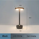Ljojo LED Industrial Style Charging Desk Lamp Touch Dimming USB Night Light
