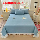 Ljojo Modal Lace Bed Cover with Star Embroidery, Summer Quilted Sheet