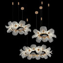 Crystal Flower Chandelier Artistic Pendant Light for Dining Room by Ljojo | Indoor Lighting Home Decor