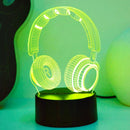 Gaming Headset 3D Night Light for Bedroom Game Room | Ljojo